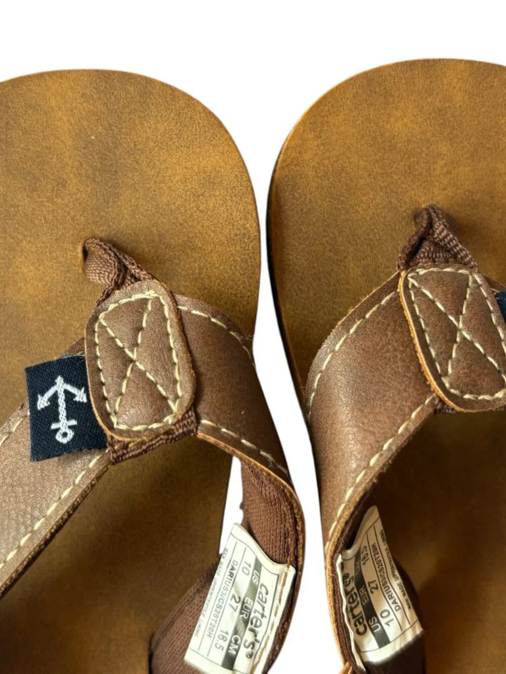 Carter's Size 10 Toddler Boys  Flip Flops